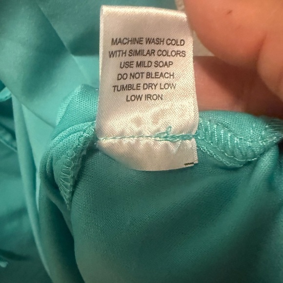 Charlotte Russe Turquoise Lace Top Midi  Dress size M - Picture 6 of 7